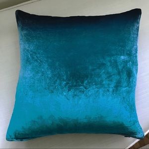 Blue Ombré Velvet Pillow cover